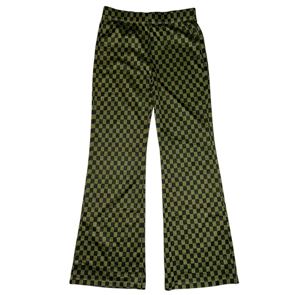 Checkered Black and Green Pants size large nwt - Picture 1 of 6
